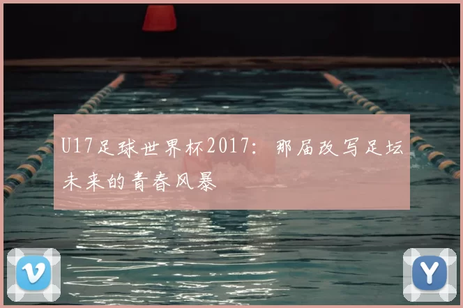 U17足球世界杯2017:那届改写足坛未来的青春风暴